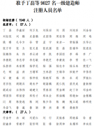 最新公告！9027人獲準(zhǔn)注冊一級建造師！